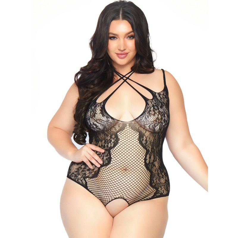 LEG AVENUE - TEDDY SEM SIN ENTREPIERNA 1X-2X