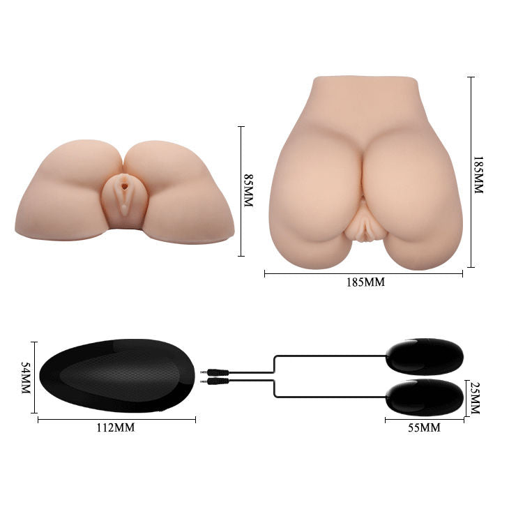 CRAZY BULL - VAGINA E ÂNUS REALISTAS COM VIBRAÇÃO POSIÇÃO 5 - Sex Shop Sexy