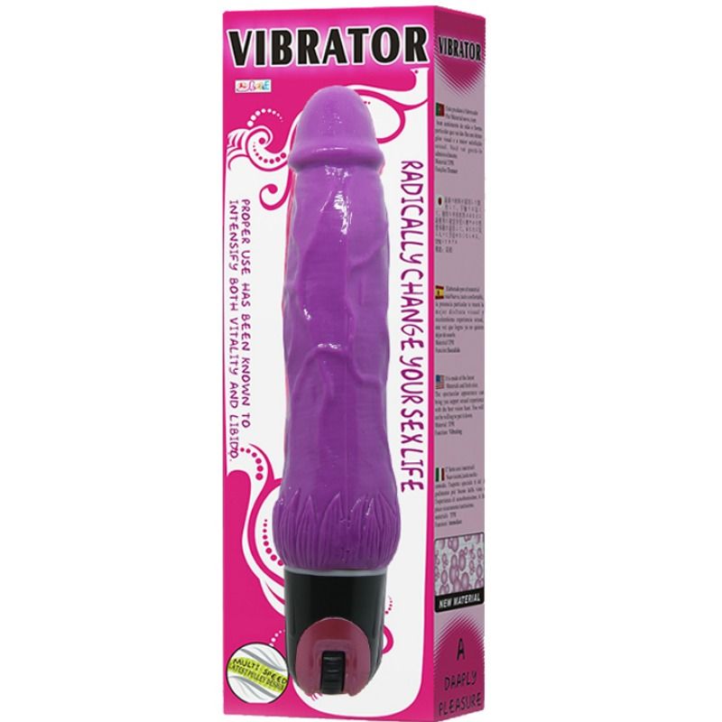 BAILE - VIBRADOR DAAPLY PLEASURE MULTIVELOCIDADE ROXO - Sex Shop Sexy