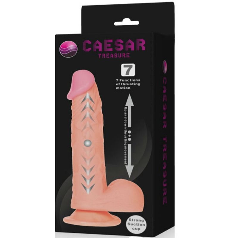 BAILE - CAESAR TREASURE DILDO REALISTA UP &amp; DOWN FUNÇÃO