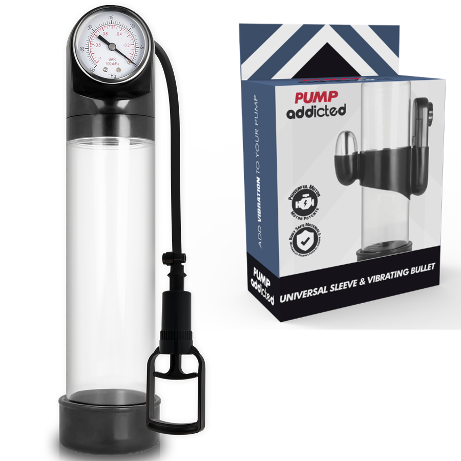 BOMBA ADICTO - VIBRADOR TRANSPARENTE RX9