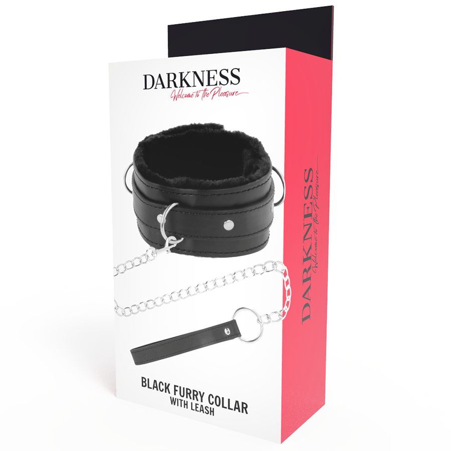 DARKNESS - COLLAR DE POSTURA CÓMODO CON CADENA DE CUERO