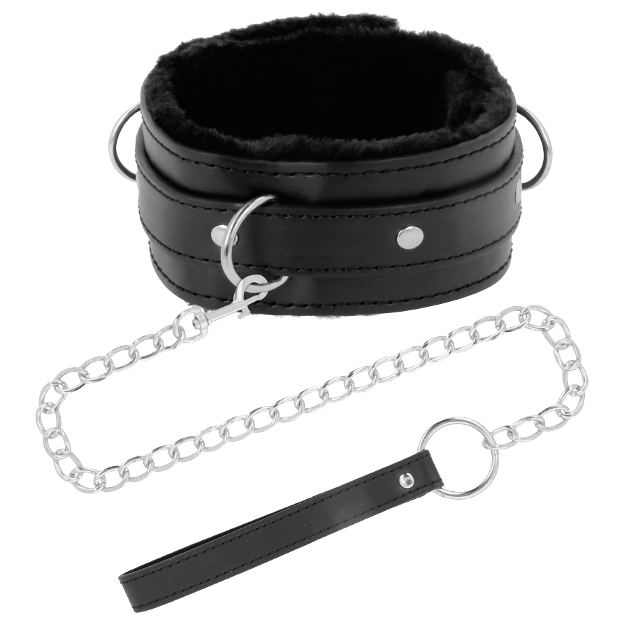 DARKNESS - COLLAR DE POSTURA CÓMODO CON CADENA DE CUERO