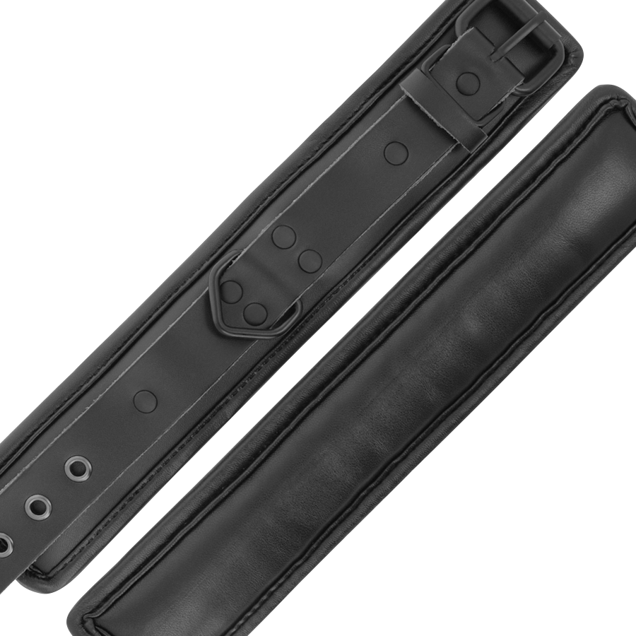 OSCURIDAD - ALGEMAS DE TORNOZELO AJUSTÁVEIS COURO PRETO