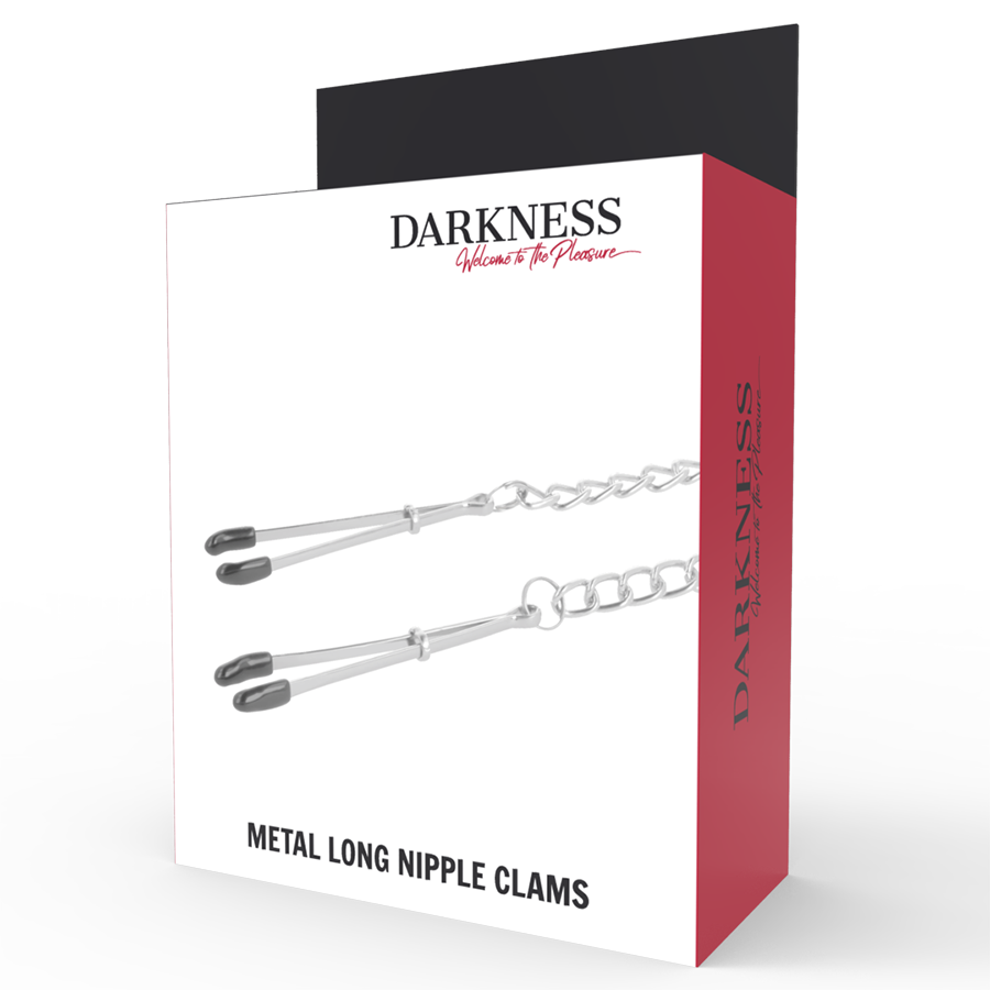 DARKNESS - PINÇAS LONGAS DE METAL PARA MAMILOS