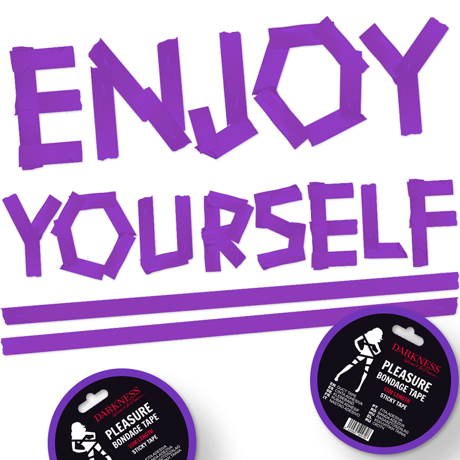 OSCURIDAD - FITA ADESIVA LILÁS BONDAGE 15M