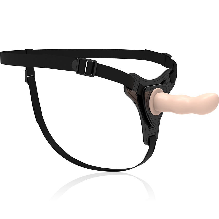 ARNÉS FETISH SUBMISSIVE - SILICONA CARNE PUNTO G 12,5 CM