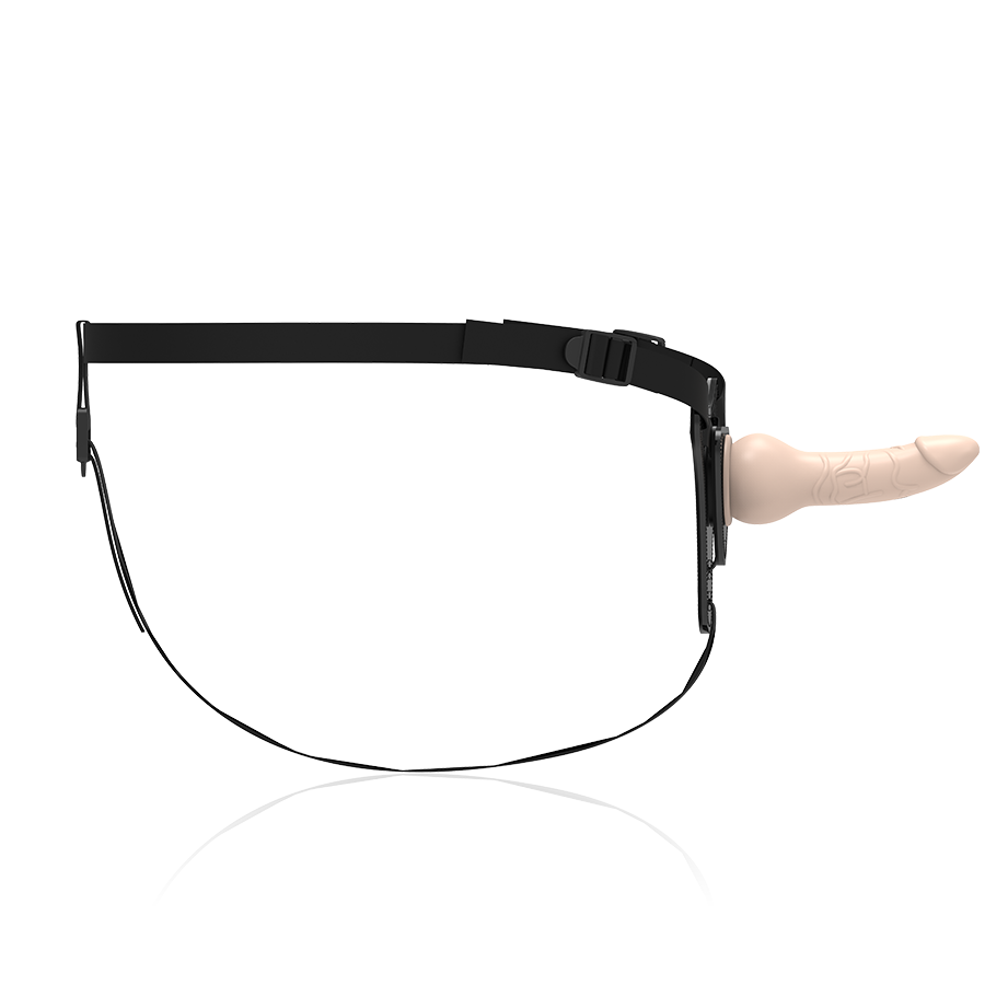 FETISH SUBMISSIVE HARNESS - SILICONE COR DE PELE REALISTA 16 CM