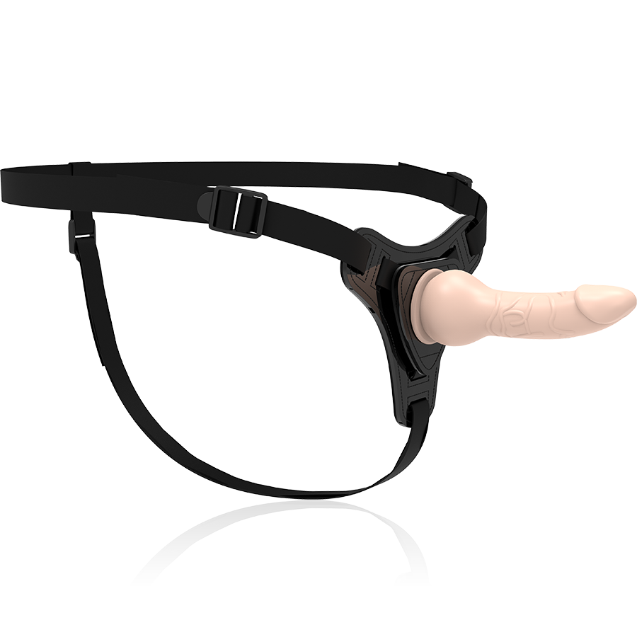 FETISH SUBMISSIVE HARNESS - SILICONE COR DE PELE REALISTA 16 CM