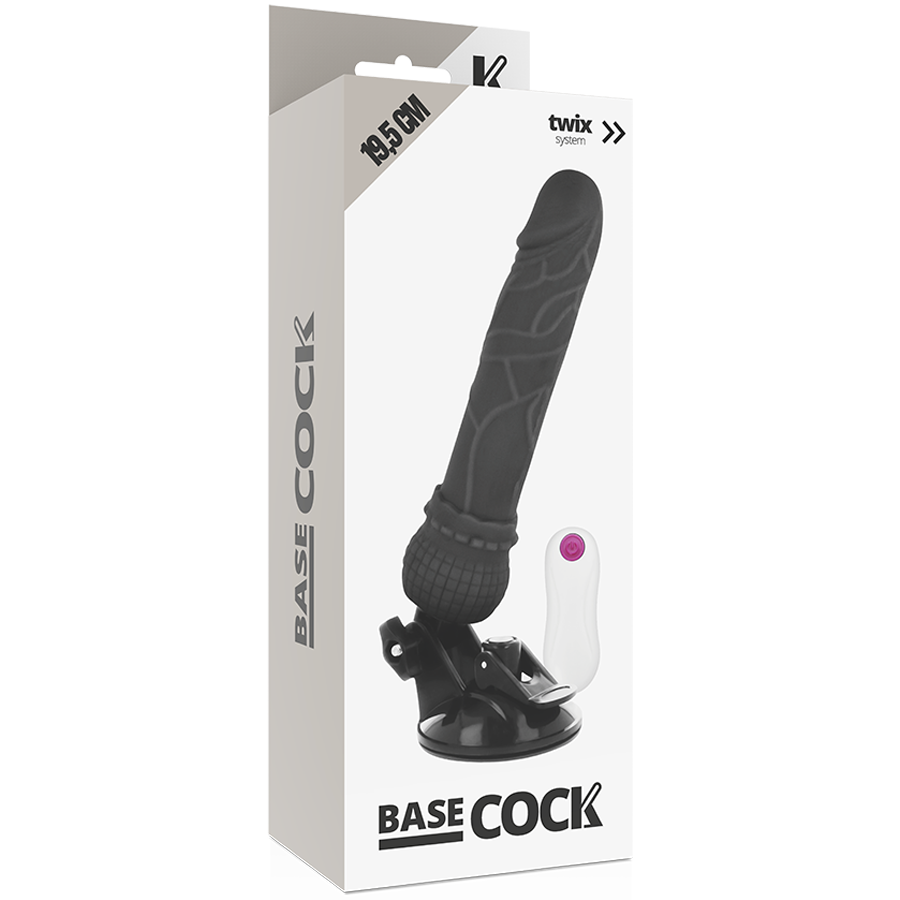 Basecock - Vibrador De Control Remoto Natural Realista 19,5 Cm - 4 Cm