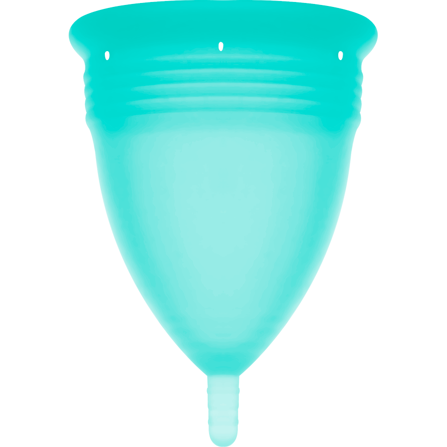 STERCUP - COPO MENSTRUAL DE SILICONA FDA AGUAMARINA - TAMANHO L