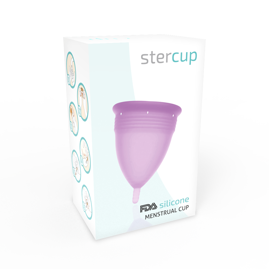 STERCUP - COPO MENSTRUAL DE SILICONA FDA LILA - TAMANHO L