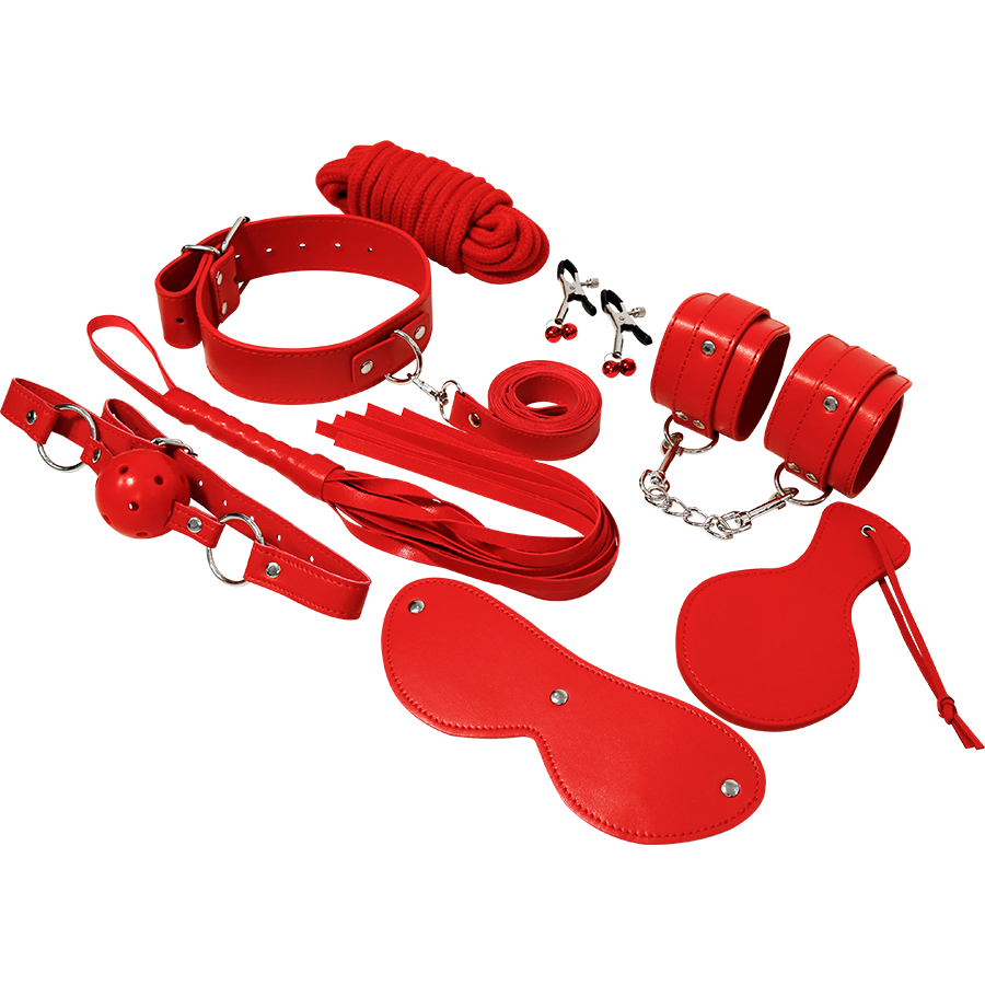 EXPERIENCIA - KIT BDSM FETISH SÉRIE VERMELHA