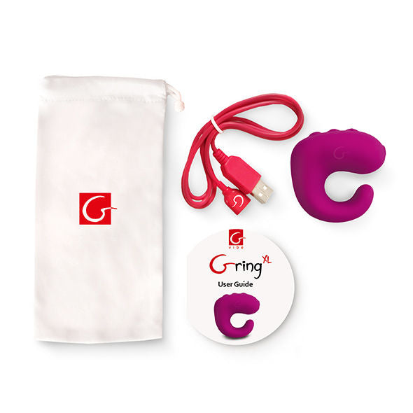 G-VIBE - JUGUETES DIVERTIDOS ANILLO VIBRADOR XL FRAMBUESA DULCE