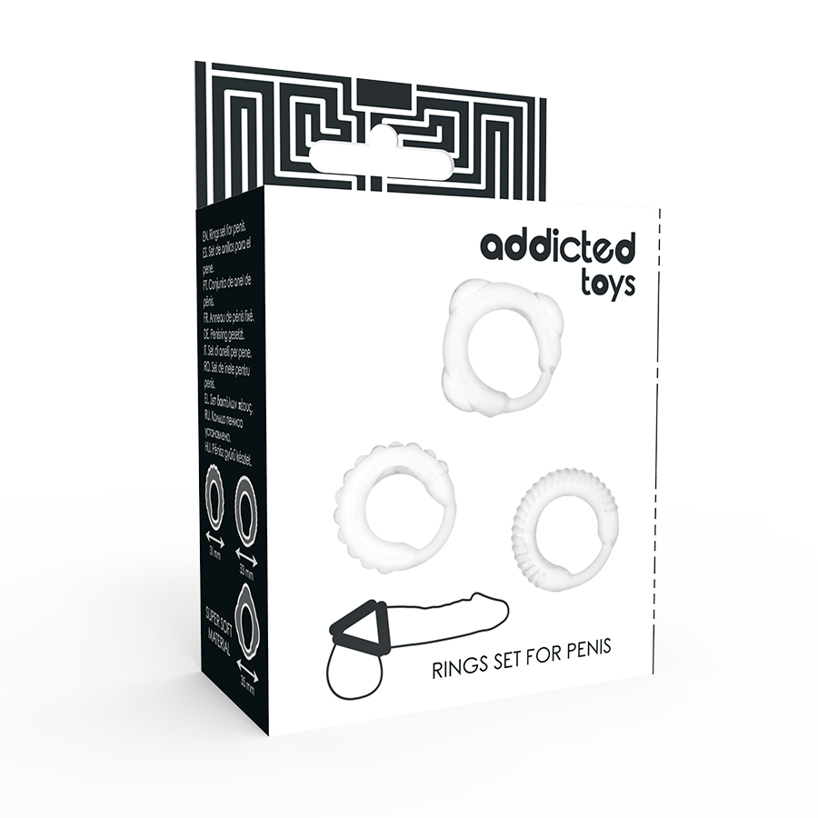 JUGUETES ADICTO - SET DE ANILLOS EN C CLARO