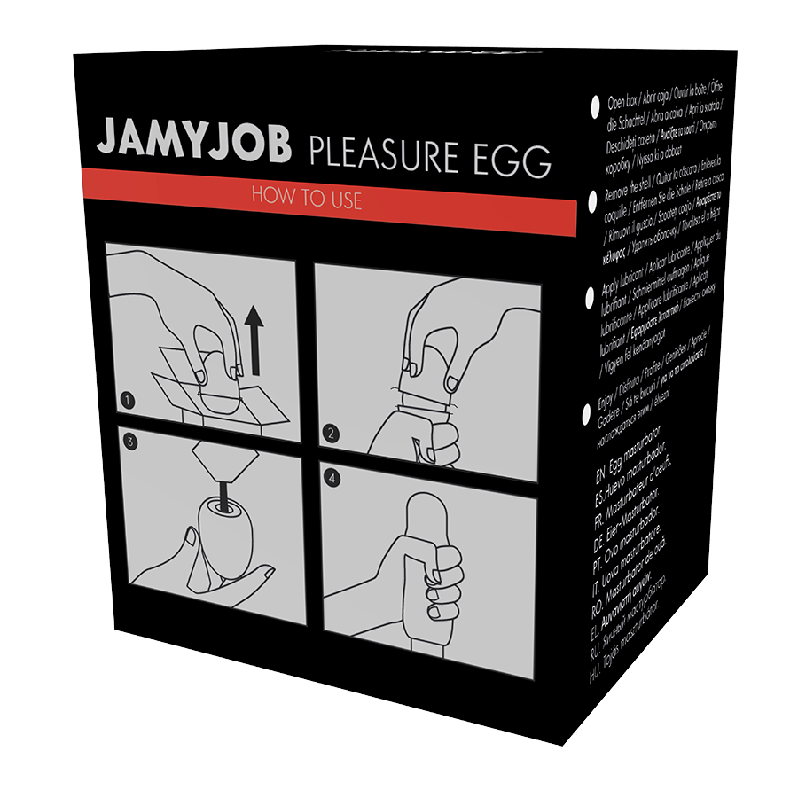 JAMYJOB -MASTURBADOR HUEVO VERSO PRETA DISCRETT