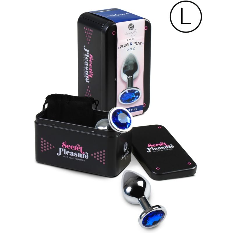 SECRETPLAY - PLUG ANAL TAMAÑO L AZUL