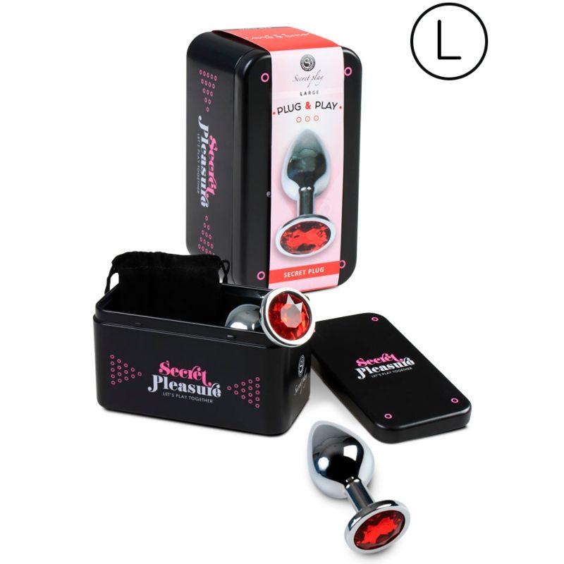 SECRETPLAY - PLUG ANAL TAMAÑO L ROJO