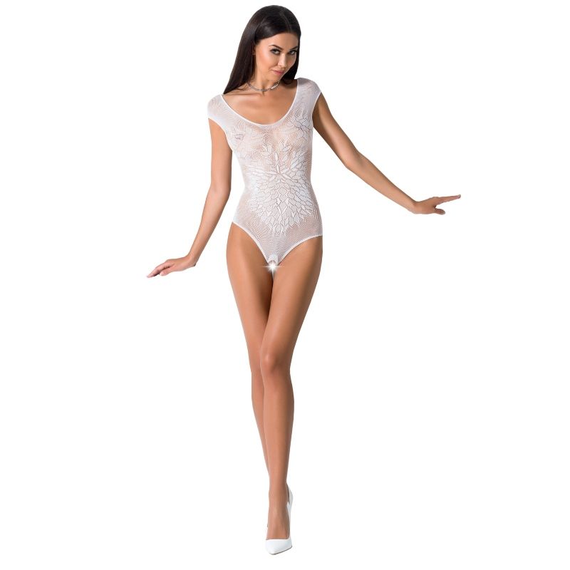 Passion - Mujer BS064 Bodystocking Preto Tamanho Único