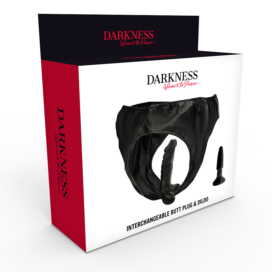 DARKNESS - CALÇA CON TAPÓN Y VIBRADOR INTERCAMBIABLE