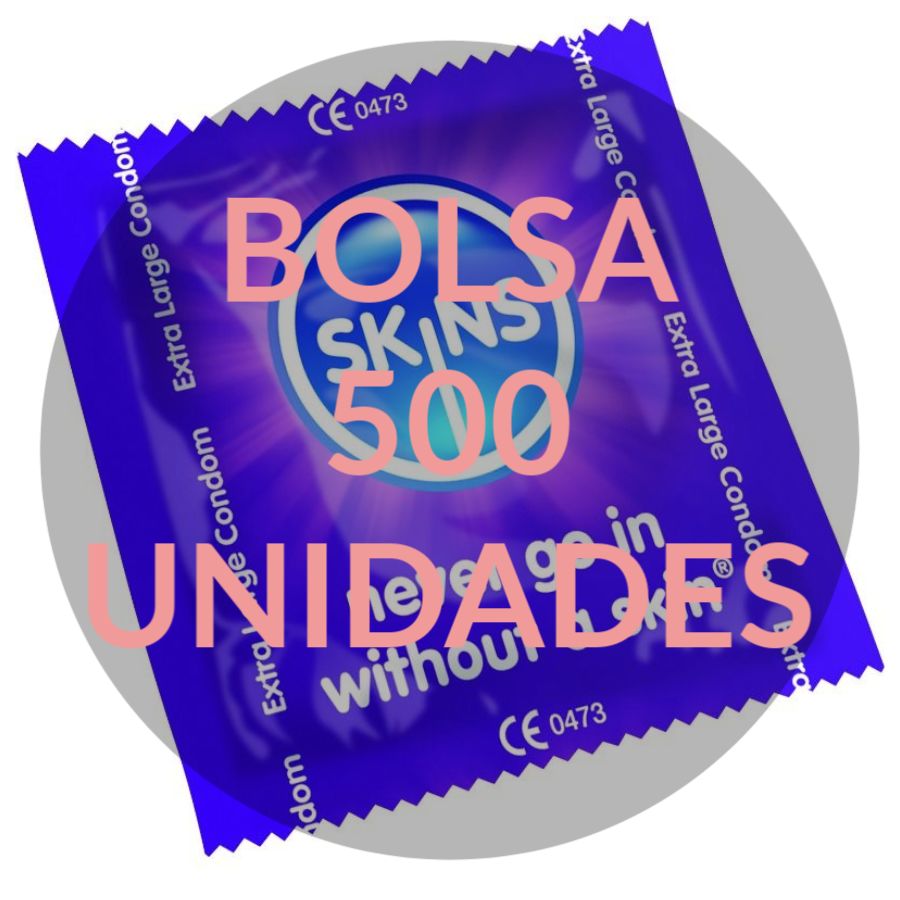 SKINS - PRESERVATIVO XXL BOLSA 500 UDS - Sex Shop Sexy