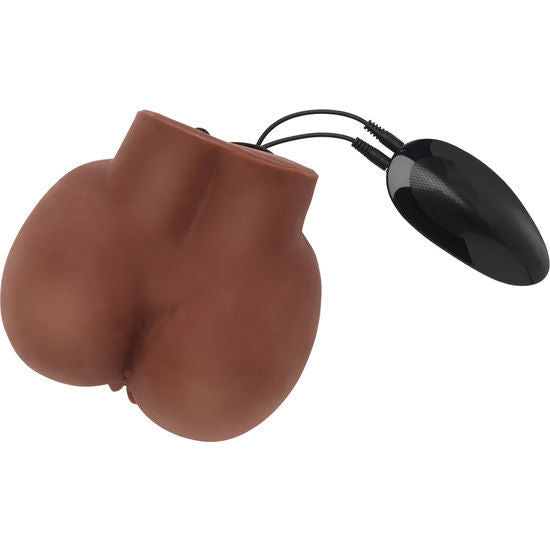 ACT - MASTURBADOR REALÍSTICO BIG ASS CON VIBRADOR MARRÓN