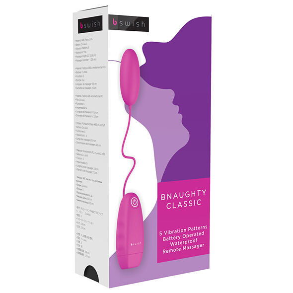 B SWISH - BNAUGHTY CLASSIC BULLET VIBRADOR CERISE - Sex Shop Sexy