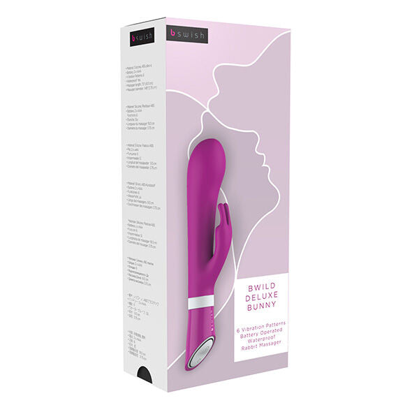B SWISH - BWILD DELUXE COELHO VIBRADOR FRAMBOESA - Sex Shop Sexy