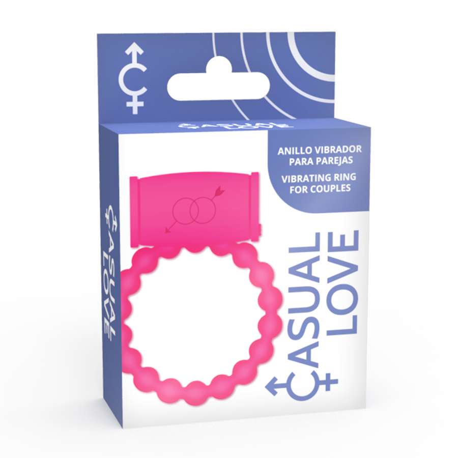 CASUAL LOVE - 25 ANEL VIBRADOR ROSA - Sex Shop Sexy