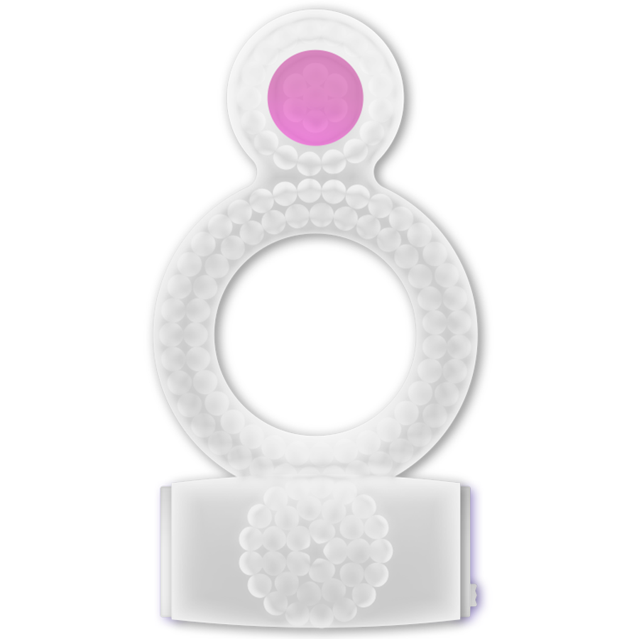 CASUAL LOVE - ANEL DOUBLE PLEASURE TRANSPARENTE - Sex Shop Sexy