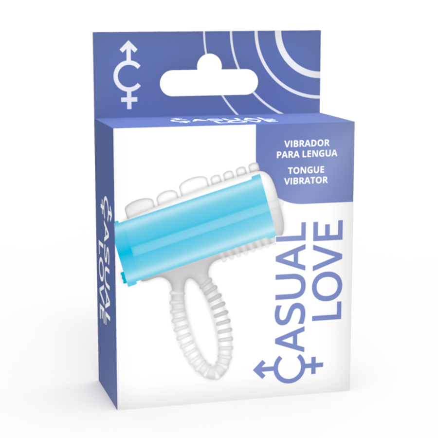 CASUAL LOVE - ANEL TONGUE VIBRANTE AZUL - Sex Shop Sexy