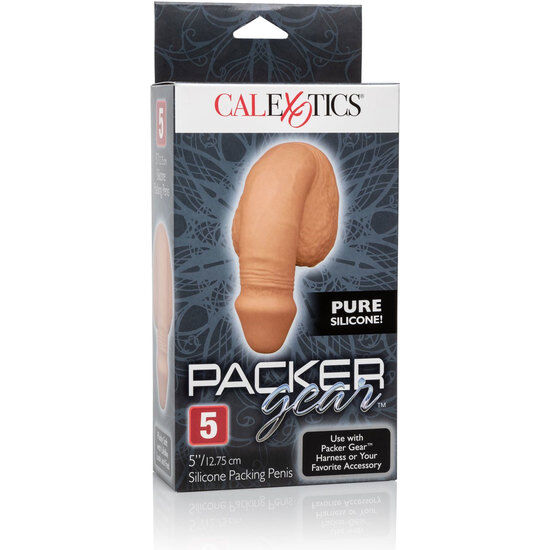 CALEXOTICS - EMBALAGEM DE SILICONA PÊNIS 12.75 CM CARAMELO