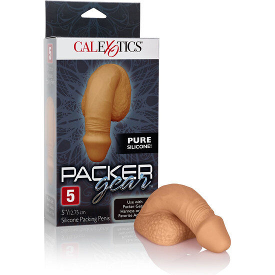 CALEXOTICS - EMBALAGEM DE SILICONA PÊNIS 12.75 CM CARAMELO