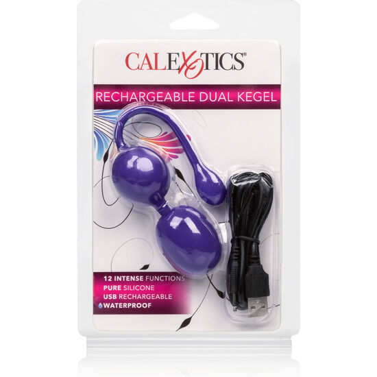 CALEXÓTICAS - RECARREGVEL DUPLO KEGEL ROXO