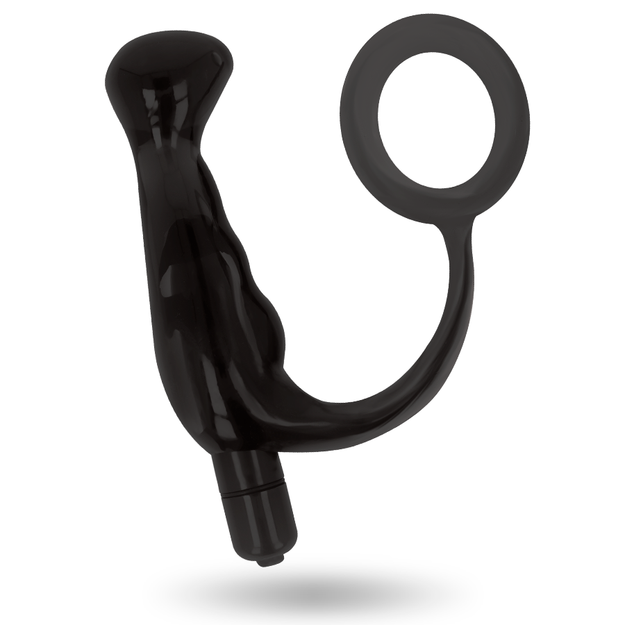 ADDICTED TOYS - VIBRADOR PROST TICO NEGRO 10 CM