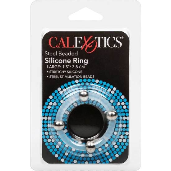 CALEXOTICS - ANEL DE SILICONA COM FRESAS DE AO L