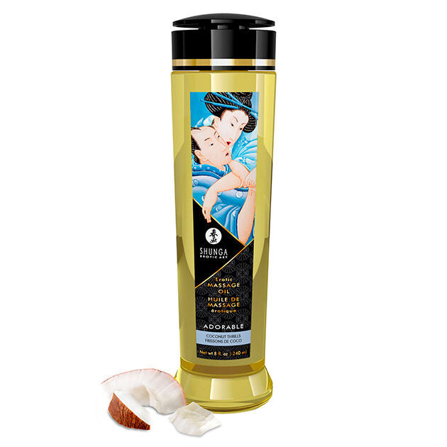 SHUNGA - ADORÁVEL ÓLEO DE MASAJE ERÓTICO 240 ML