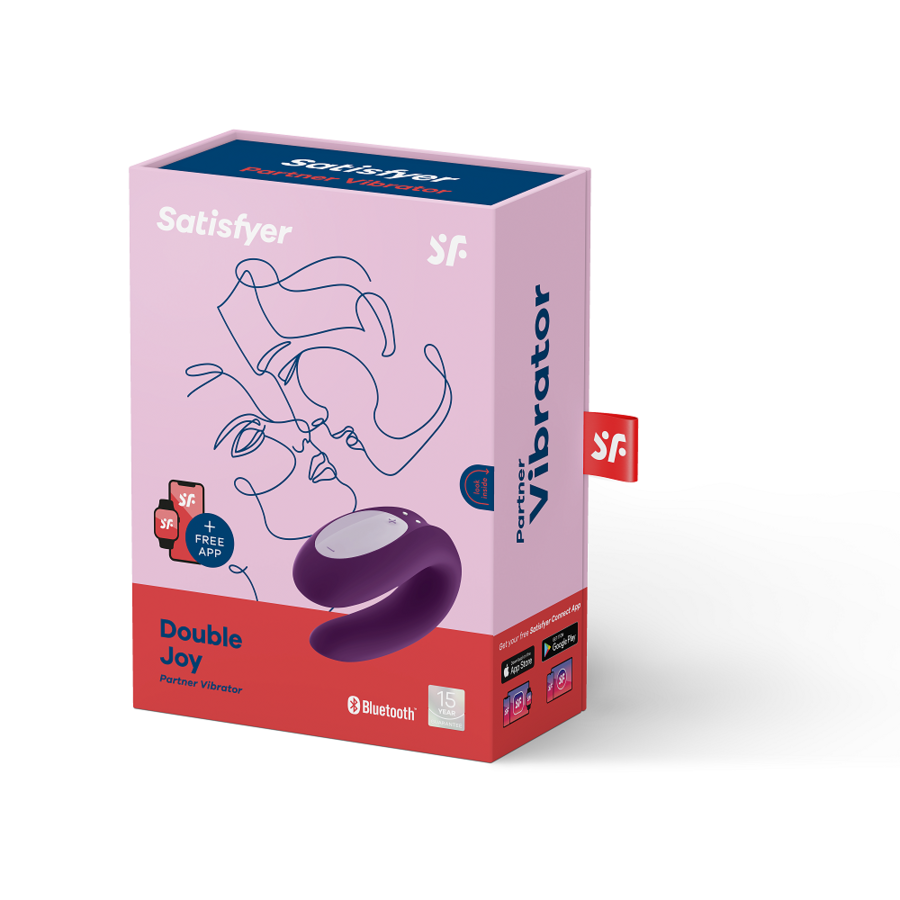 SATISFYER - DOBLE ALEGRÍA CON APP MORADO