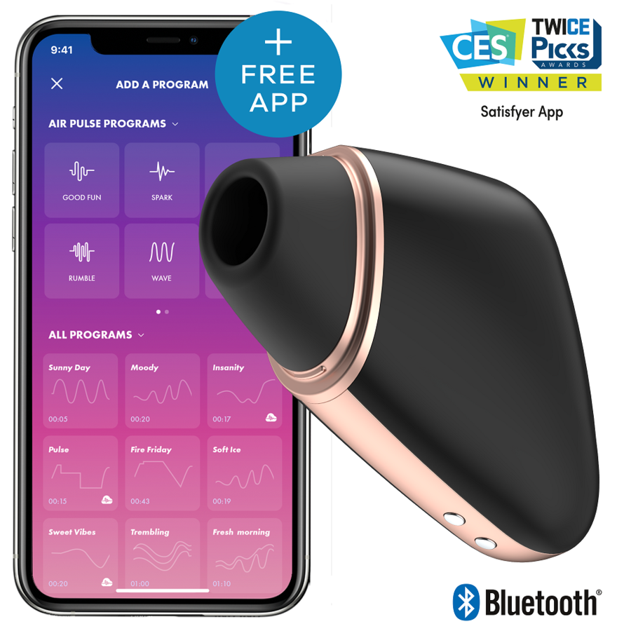 SATISFYER - LOVE TRIANGLE ESTIMULADOR E VIBRADOR PRETO