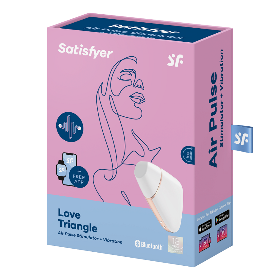 SATISFYER - LOVE TRIANGLE ESTIMULADOR E VIBRADOR PRETO