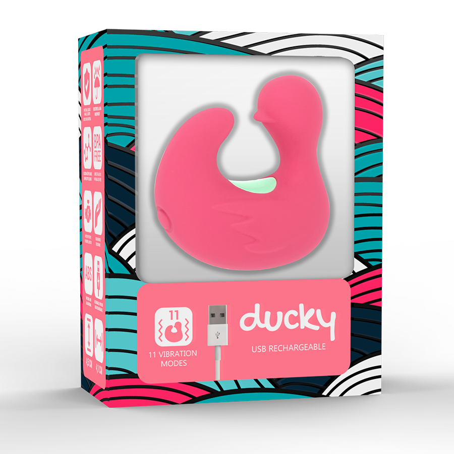 HAPPY LOKY - DUCKYMANIA RECARREGÁVEL DE DEDO ESTIMULADOR DE SILICONA
