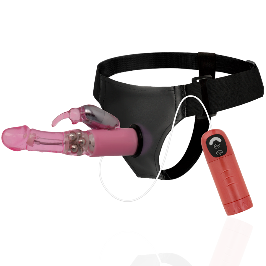 ARNÉS ATRACCIÓN - RNES DANIEL COM VIBRAO E ROTAO 18 CM -O- 3.5 CM