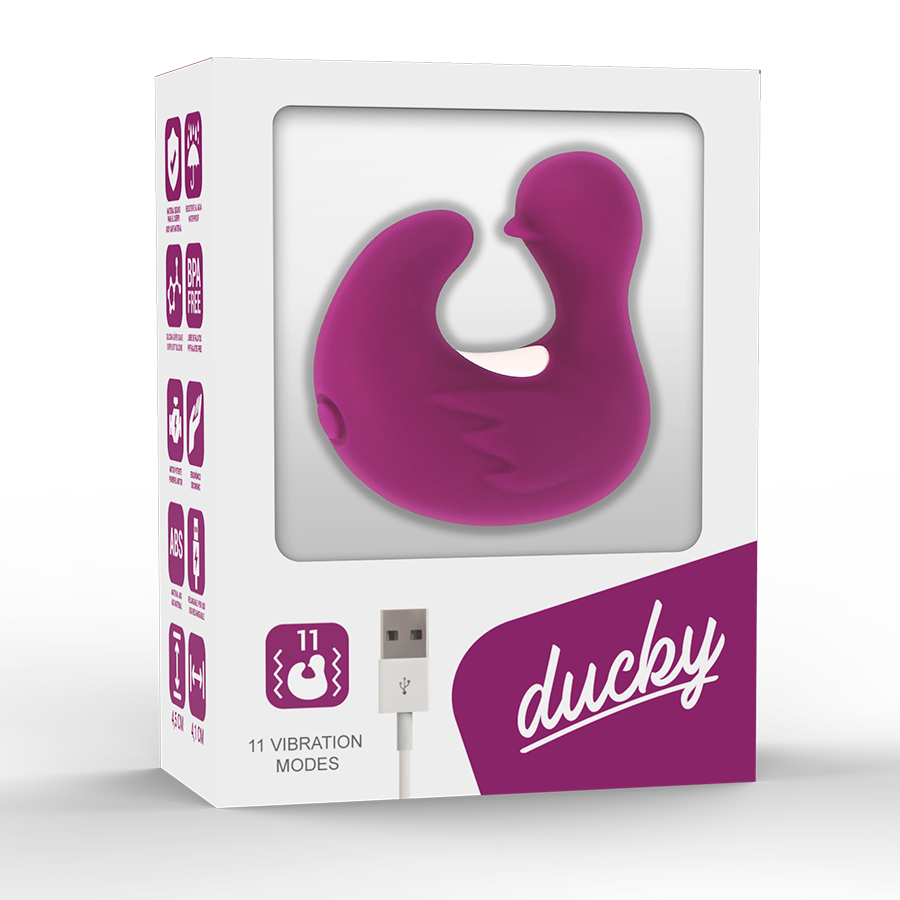 COVERME - DEDAL PATO ESTIMULADOR DE SILICONE RECARREGÁVEL DUCKYMANIA - Sex Shop Sexy
