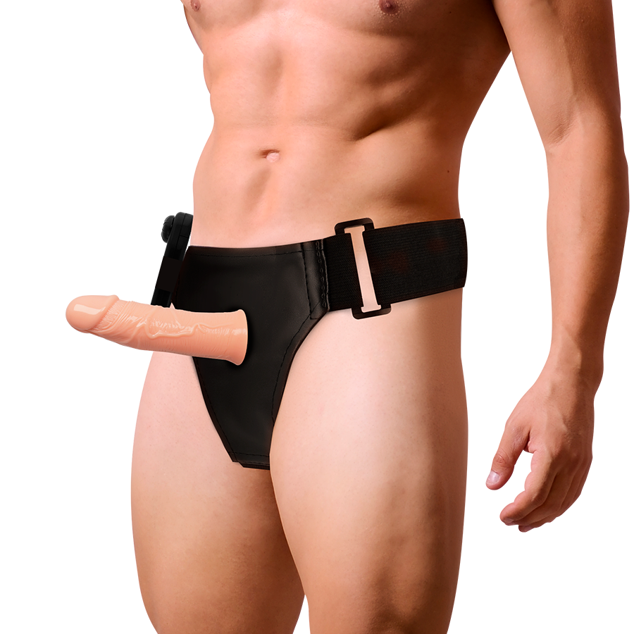 ARNÉS ATRACCIÓN - GREGORY HOLLOW RNES CON VIBRADOR 16.5 CM -O- 4.3 CM