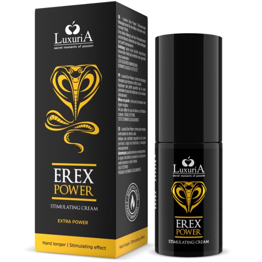 INTIMATELINE LUXURIA - CREME PARA PÉNIS EREX POWER DIFÍCIL LARGO 30 ML