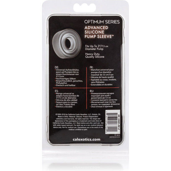 CALEXOTICS - MANGA DE BOMBA DE SILICONA ADV PRETA