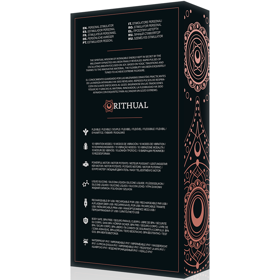 RITUAL KRIYA ESTIMULADOR PONTO-G RECARREGÁVEL PRETO