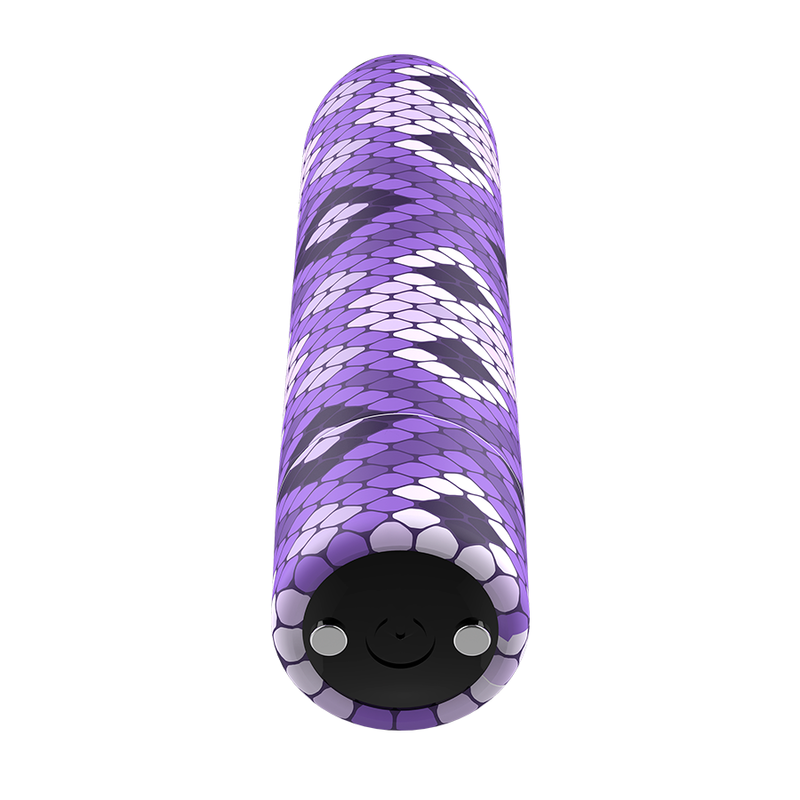 BALAS PERSONALIZADAS - BALA MAGNÉTICA SERPIENTE RECARGABLE MORADA 10V
