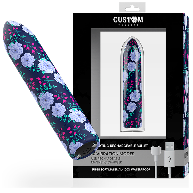 BALAS PERSONALIZADAS - PERSONALIZADAS BALAS RECARREGÁVEIS PRIMAVERA 10 INTENSIDADES