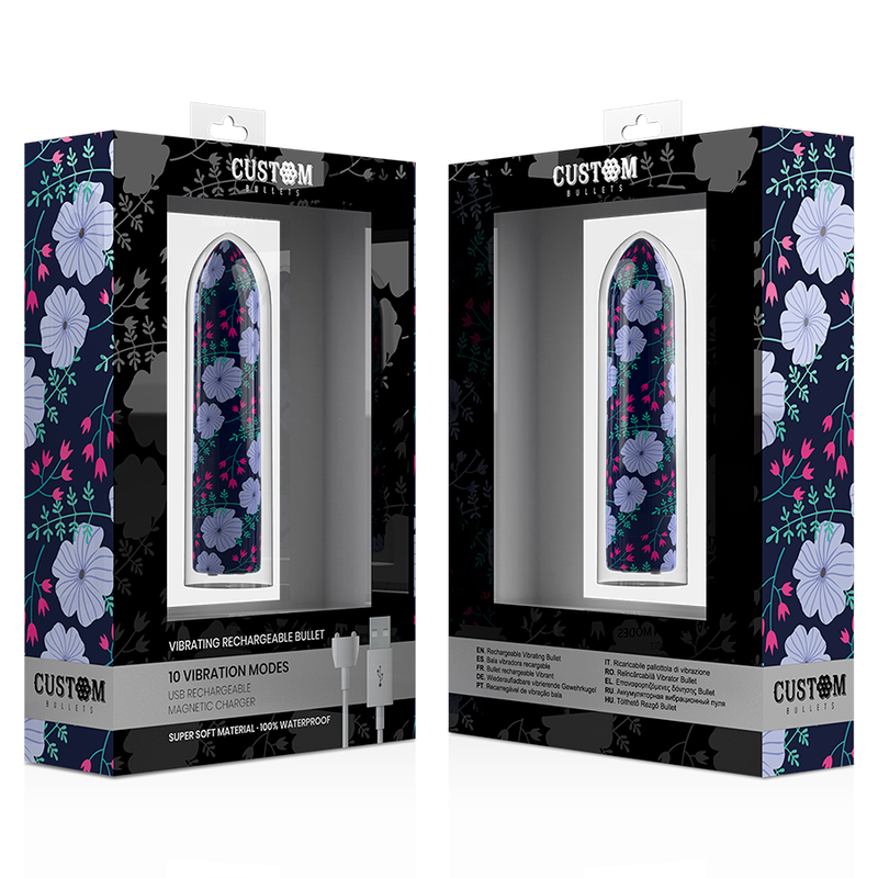 BALAS PERSONALIZADAS - PERSONALIZADAS BALAS RECARREGÁVEIS PRIMAVERA 10 INTENSIDADES